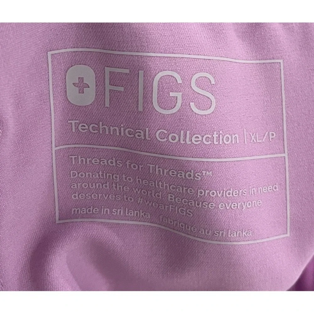 FIGS Technical Collection Lilac Livingston Women's Scrubs Pants Size XL/P - Picture 4 of 5